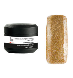 Gel de Couleur pour Ongles Uv&LED Color It Scintillant Bronze Peggy Sage 5g