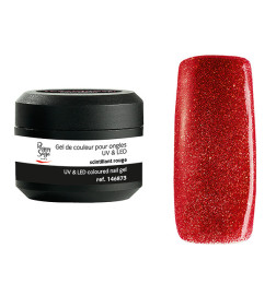 Gel de Couleur pour Ongles Uv&LED Color It Scintillant Rouge Peggy Sage 5g