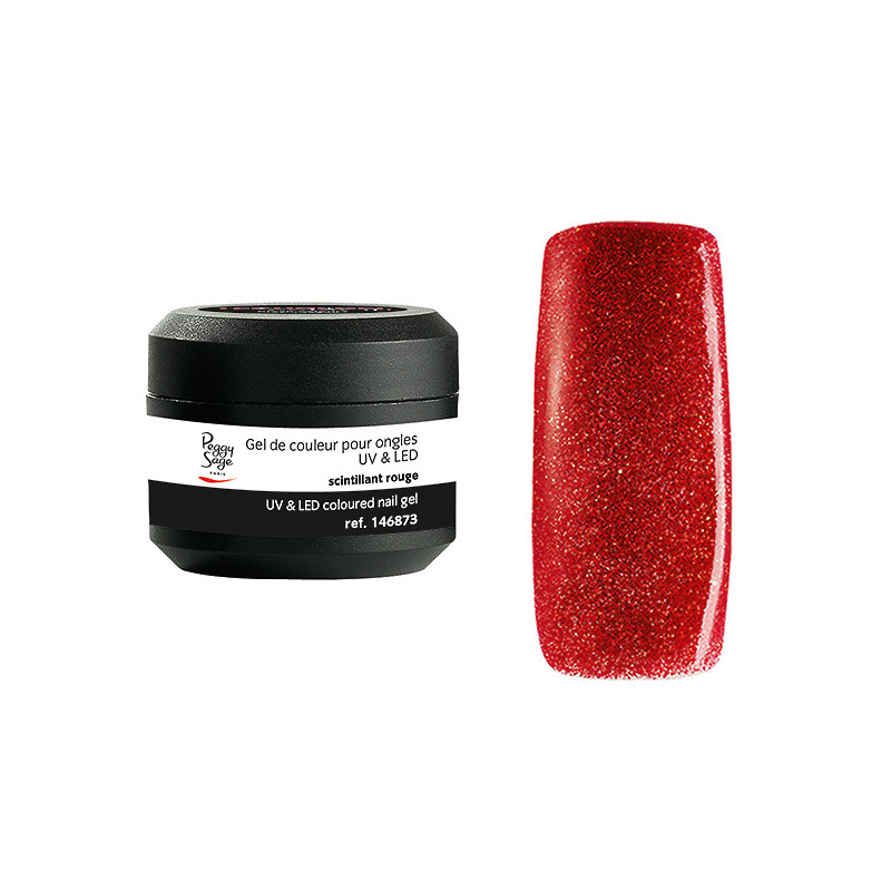 Gel de Couleur pour Ongles Uv&LED Color It Scintillant Rouge Peggy Sage 5g Gel de Couleur pour Ongles Uv&LED Color It Scintillant Rouge Peggy Sage 5g