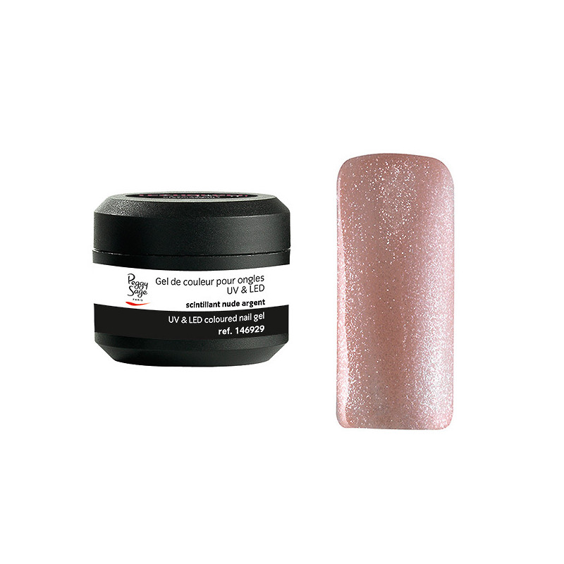 Gel de Couleur pour Ongles Uv&LED Color It Nude Argent Peggy Sage 5g
