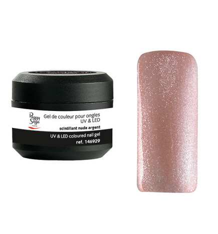 Gel de Couleur pour Ongles Uv&LED Color It Nude Argent Peggy Sage 5g