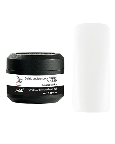 Gel de Couleur pour Ongles Uv&LED Color It Paint Blizzard White Peggy Sage 5g