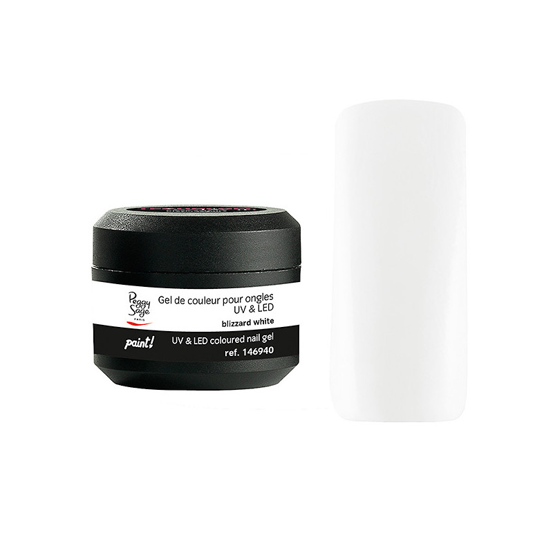 Gel de Couleur pour Ongles Uv&LED Color It Paint Blizzard White Peggy Sage 5g Gel de Couleur pour Ongles Uv&LED Color It Paint Blizzard White Peggy Sage 5g