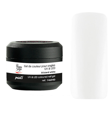 Gel de Couleur pour Ongles Uv&LED Color It Paint Blizzard White Peggy Sage 5g