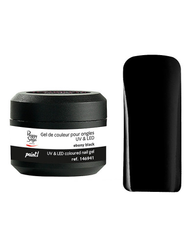 Gel de Couleur pour Ongles Uv&LED Technigel Color It Paint Ebony Black Peggy Sage 5g