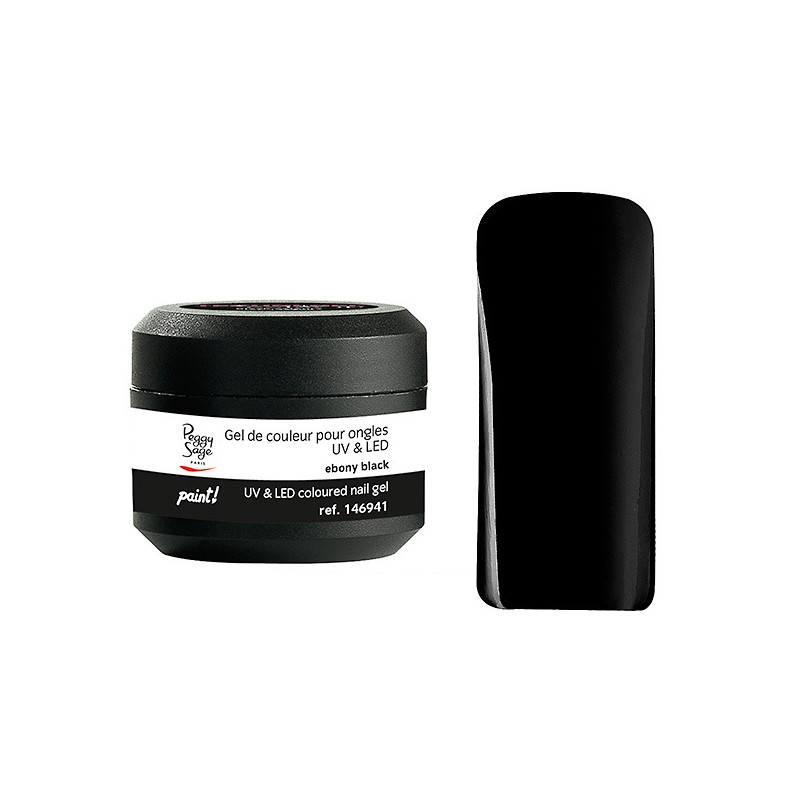 Gel de Couleur pour Ongles Uv&LED Technigel Color It Paint Ebony Black Peggy Sage 5g