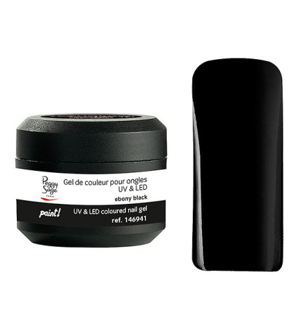 Gel de Couleur pour Ongles Uv&LED Technigel Color It Paint Ebony Black Peggy Sage 5g