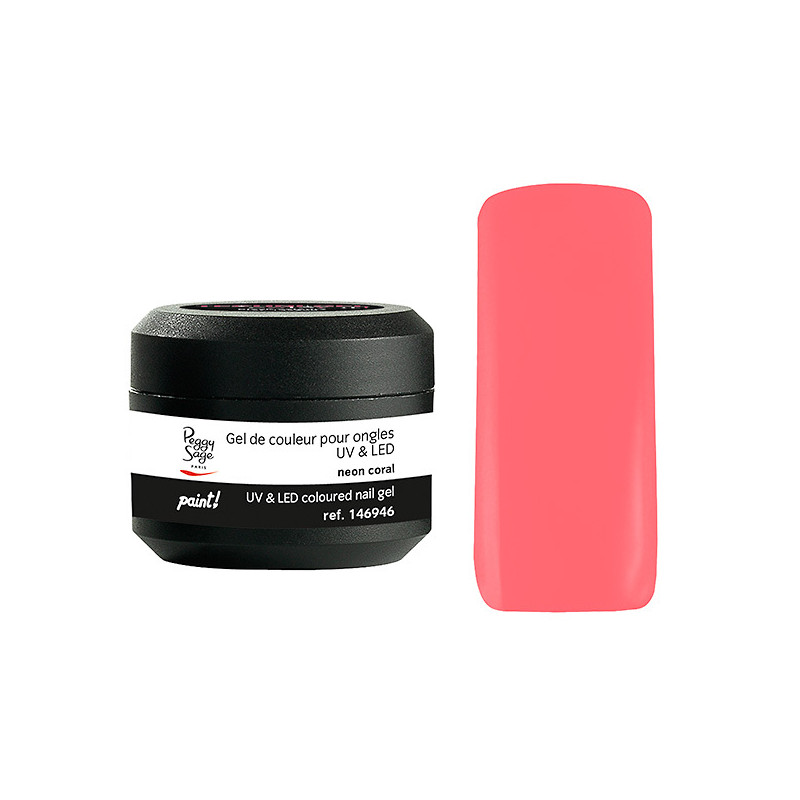 Gel de Couleur pour Ongles Uv&LED Color It Paint Neon Coral Peggy Sage 5g