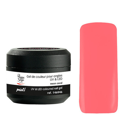 Gel de Couleur pour Ongles Uv&LED Color It Paint Neon Coral Peggy Sage 5g