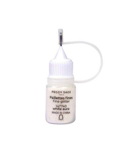Paillettes Fines - White Aura 3 gr Peggy Sage
