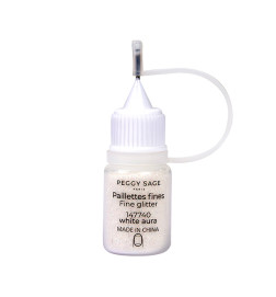 Paillettes Fines - White Aura 3 gr Peggy Sage