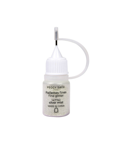 Paillettes Fines Pour Ongles Silver Mist 3gr Peggy Sage