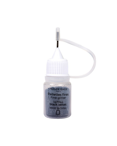 Paillettes Fines Pour Ongles Black Velvet 3gr Peggy Sage