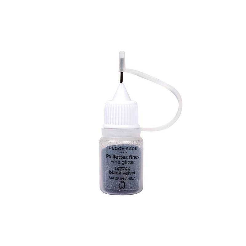 Paillettes Fines Pour Ongles Black Velvet 3gr Peggy Sage