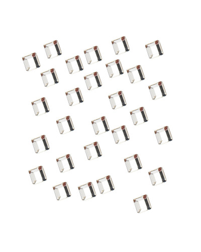 Strass pour Ongles Carré Argent 2mm Peggy Sage x 28