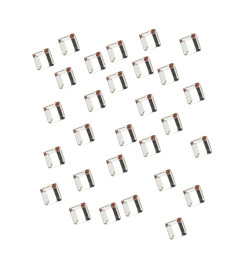 Strass pour Ongles Carré Argent 2mm Peggy Sage x 28