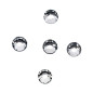 Décors d'Ongles Cristal Argent Peggy Sage x 48