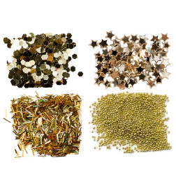 Mini Kit Paillettes pour Ongles Or Peggy Sage