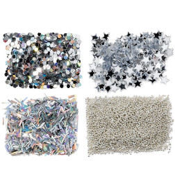 Mini Kit Paillettes pour Ongles Argent Peggy Sage