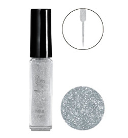 Vernis à Ongles Nail Art Pailleté Argent Peggy Sage 7ml