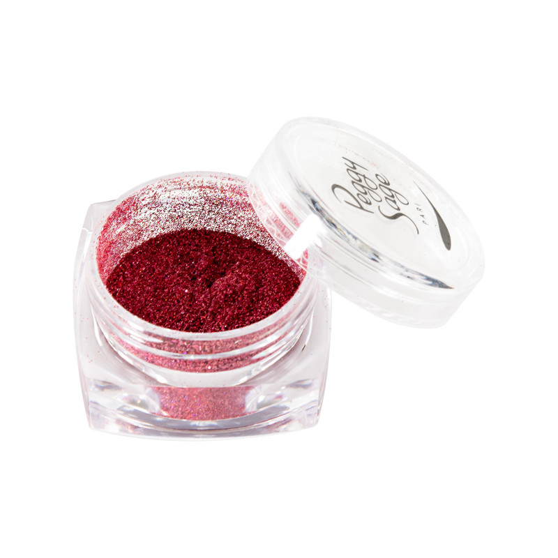 Paillettes pour Ongles Metallic Red Peggy Sage