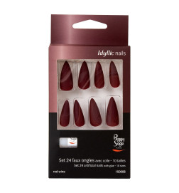 Faux Ongles Idyllic Nails Red Wine Peggy Sage x 24
