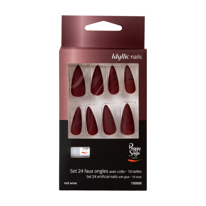 Faux Ongles Idyllic Nails Red Wine Peggy Sage x 24 Faux Ongles Idyllic Nails Red Wine Peggy Sage x 24