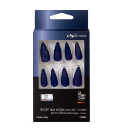 Faux Ongles Idyllic Nails Intense Blue Peggy Sage x 24