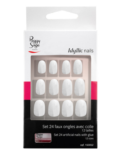 Faux Ongles Idyllic Nails Smart Oval Peggy Sage x 24