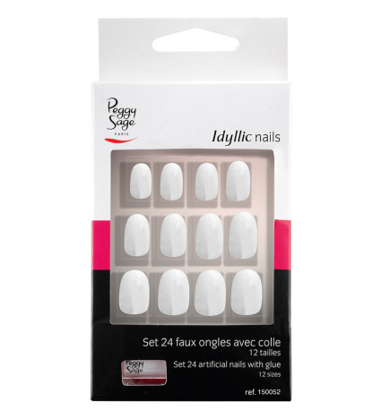 Faux Ongles Idyllic Nails Smart Oval Peggy Sage x 24