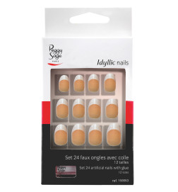 Faux Ongles Idyllic Nails FrenchStiletto Peggy Sage x 24