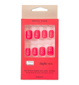 Set de 24 Faux Ongles Idyllic Nails Candy Pink Peggy Sage