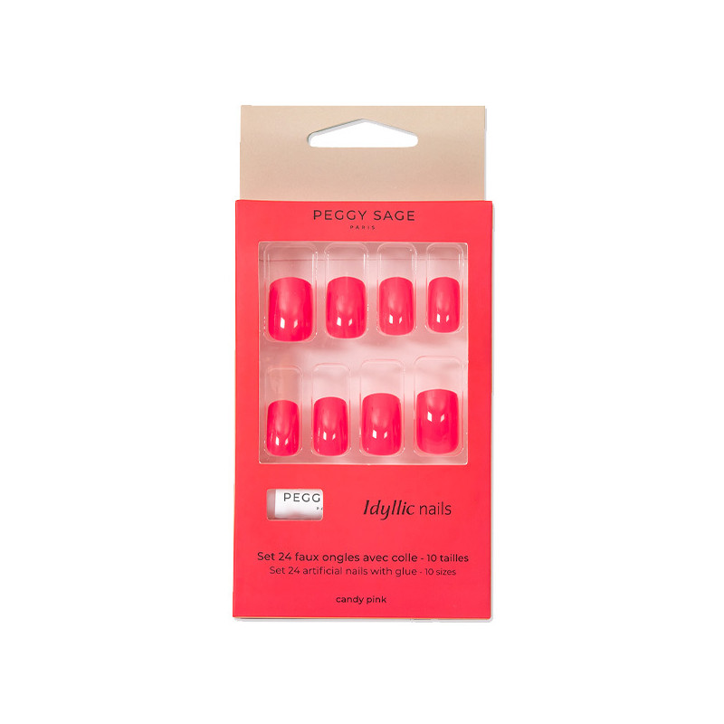 Set de 24 Faux Ongles Idyllic Nails Candy Pink Peggy Sage Set de 24 Faux Ongles Idyllic Nails Candy Pink Peggy Sage