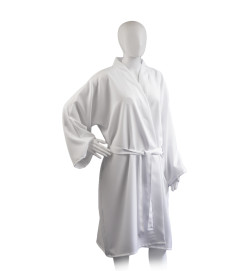 Kimono Rubis Blanc Polyester Mina Raine