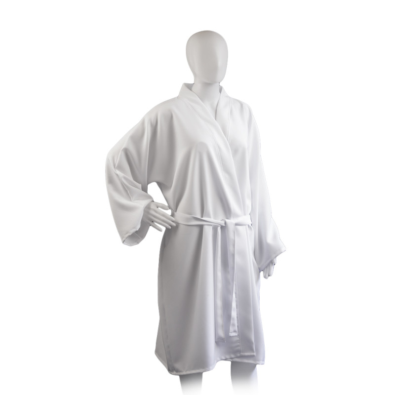 Kimono Rubis Blanc Polyester Mina Raine