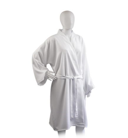 Kimono Rubis Blanc Polyester Mina Raine