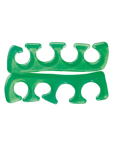 Paire de Séparateurs d'Orteils Silicone Vert Peggy Sage