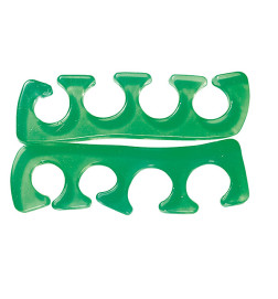 Paire de Séparateurs d'Orteils Silicone Vert Peggy Sage