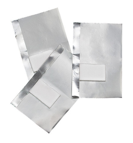 Feuilles Aluminium avec Compresse Intégrée Peggy Sage x 50