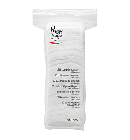 Carrés Coton Peggy Sage x 80