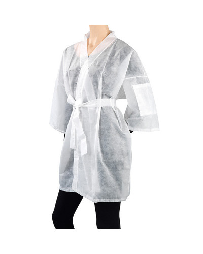 Kimono Jetable Blanc Peggy Sage