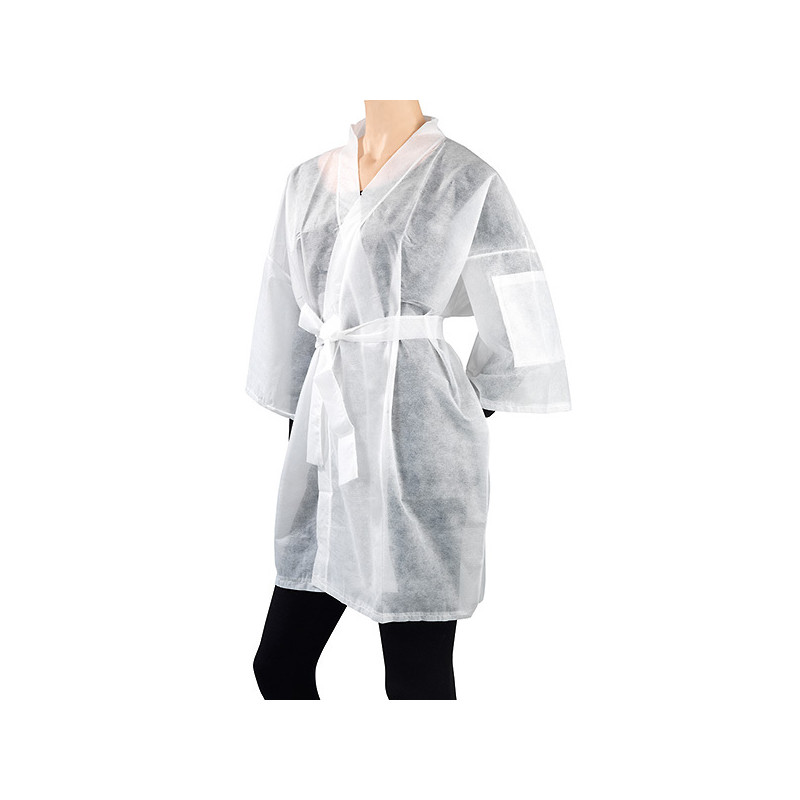 Kimono Jetable Blanc Peggy Sage Kimono Jetable Blanc Peggy Sage