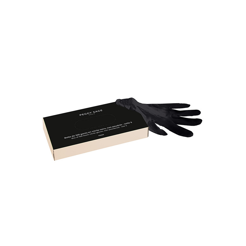 Gants Professionnels Nitrile Noirs Taille S x100 Peggy Sage Gants Professionnels Nitrile Noirs Taille S x100 Peggy Sage