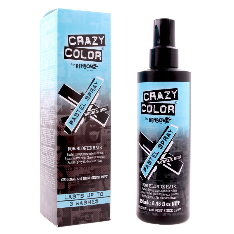 Crazy Color Pastel Spray Bubble Gum 250ml Crazy Color Pastel Spray Bubble Gum 250ml