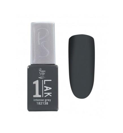 Vernis Semi Permanent 1-lak 3 en 1 - Intense Grey Laqué