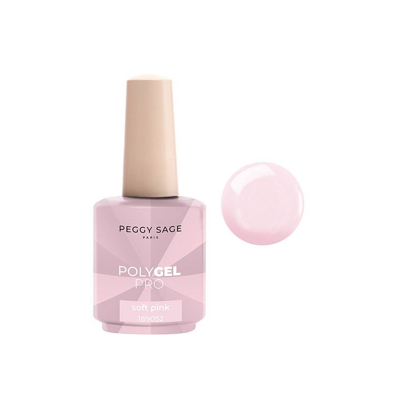 Polygel Liquide Polygel Pro - Soft Pink 15ml Peggy Sage Polygel Liquide Polygel Pro - Soft Pink 15ml Peggy Sage