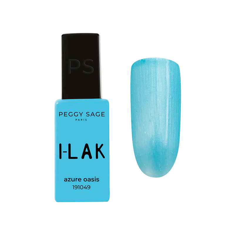 Vernis semi-permanent I-LAK 1049  Azure Oasis Peggy Sage 11ml