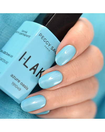 Vernis semi-permanent I-LAK 1049  Azure Oasis Peggy Sage 11ml