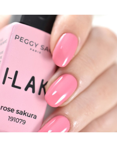 Vernis semi-permanent I-LAK N°1079 Rose Sakura Peggy Sage 11ml