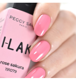 Vernis semi-permanent I-LAK N°1079 Rose Sakura Peggy Sage 11ml